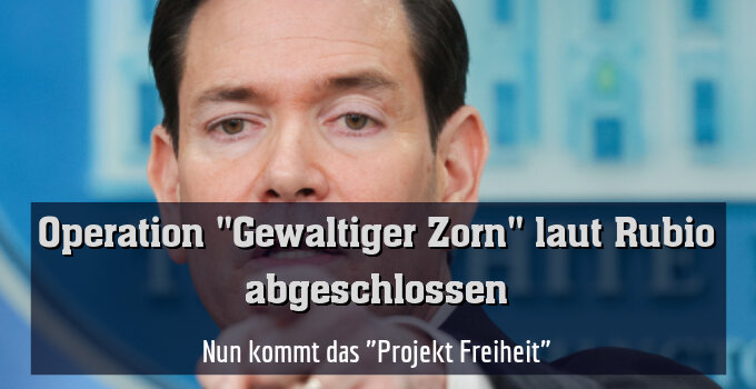 Nun kommt das "Projekt Freiheit"