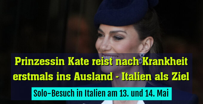 Solo-Besuch in Italien am 13. und 14. Mai