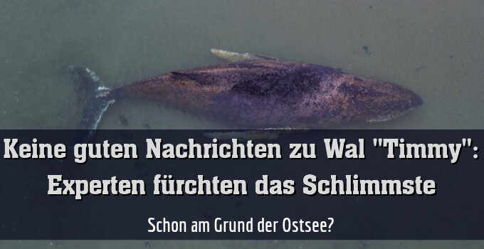 Schon am Grund der Ostsee?