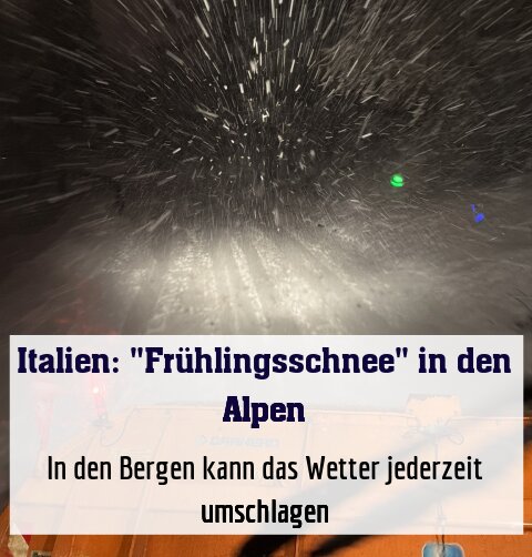In den Bergen kann das Wetter jederzeit umschlagen