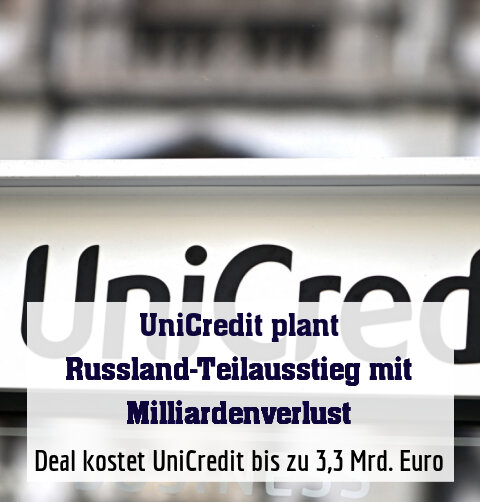 Deal kostet UniCredit bis zu 3,3 Mrd. Euro