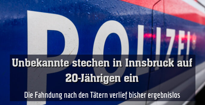 Die Fahndung nach den Tätern verlief bisher ergebnislos