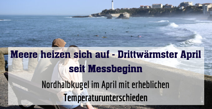 Nordhalbkugel im April mit erheblichen Temperaturunterschieden