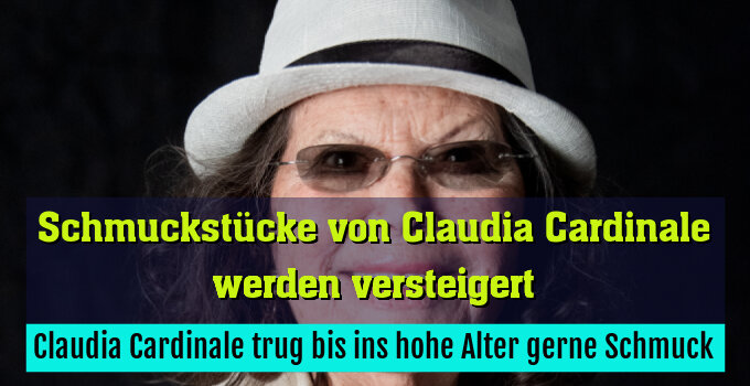 Claudia Cardinale trug bis ins hohe Alter gerne Schmuck