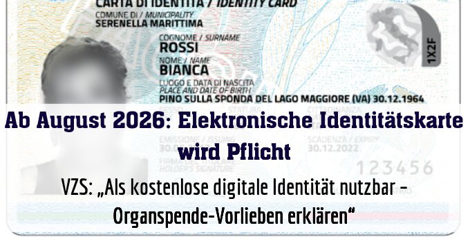 VZS: „Als kostenlose digitale Identität nutzbar – Organspende-Vorlieben erklären“