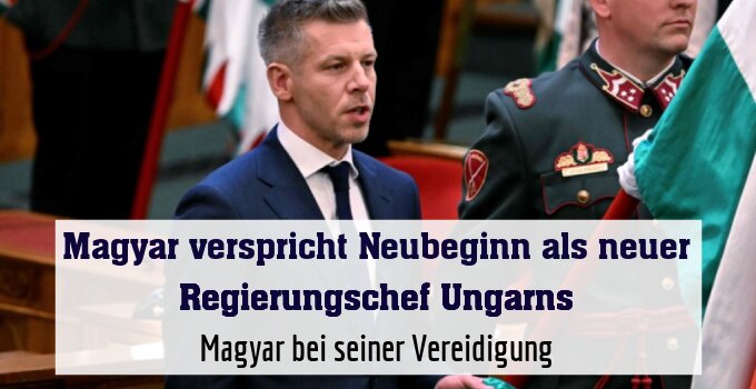Magyar bei seiner Vereidigung