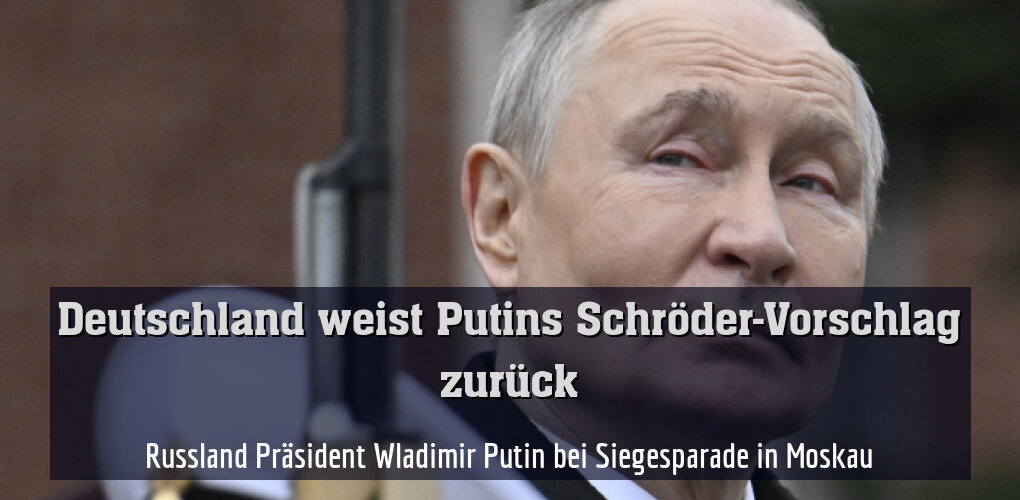 Russland Präsident Wladimir Putin bei Siegesparade in Moskau