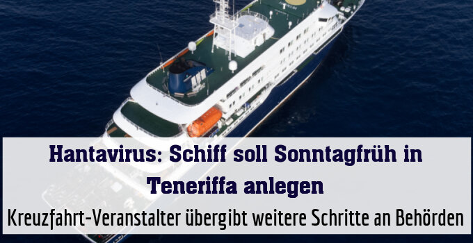 Kreuzfahrt-Veranstalter übergibt weitere Schritte an Behörden