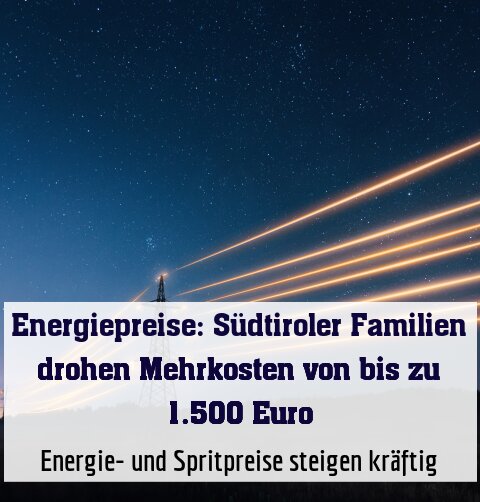 Energie- und Spritpreise steigen kräftig