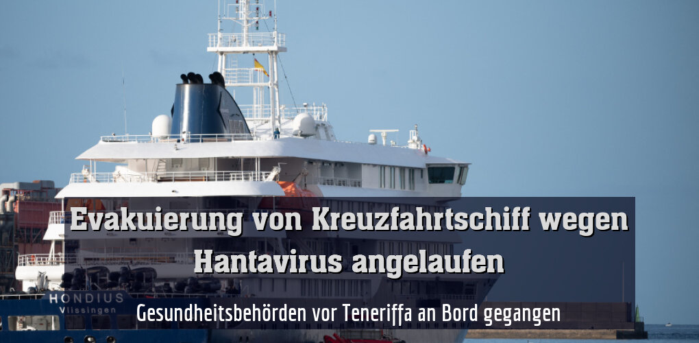 Gesundheitsbehörden vor Teneriffa an Bord gegangen