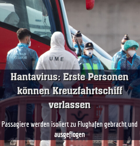 Passagiere werden isoliert zum Flughafen gebracht