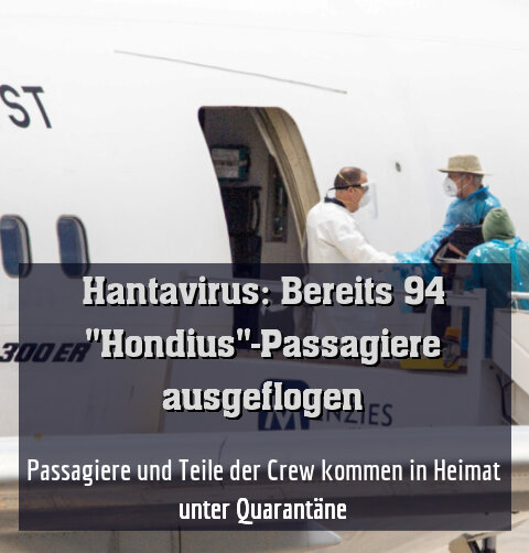 Passagiere und Teile der Crew kommen in Heimat unter Quarantäne