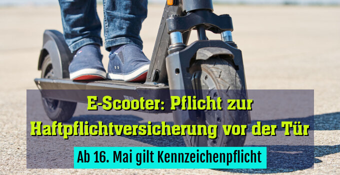 Ab 16. Mai gilt Kennzeichenpflicht