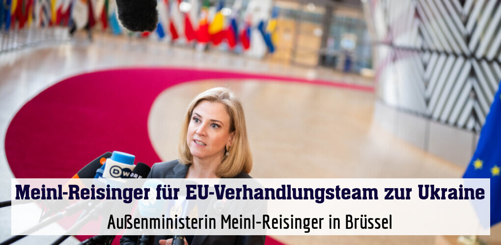 Außenministerin Meinl-Reisinger in Brüssel