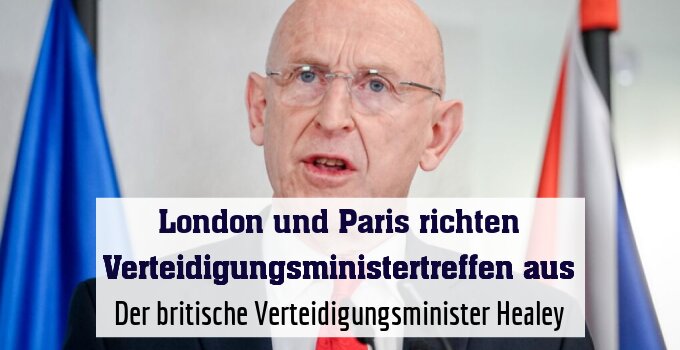 Der britische Verteidigungsminister Healey