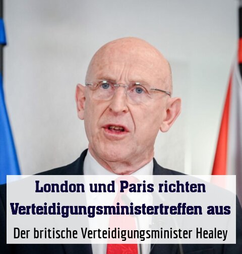 Der britische Verteidigungsminister Healey