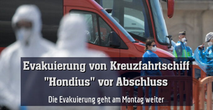 Die Evakuierung geht am Montag weiter