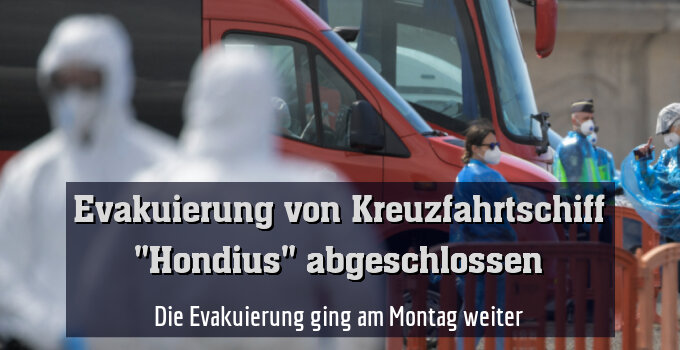 Die Evakuierung ging am Montag weiter