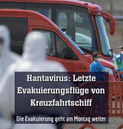 Die Evakuierung geht am Montag weiter