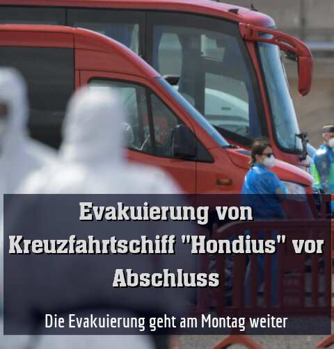 Die Evakuierung geht am Montag weiter