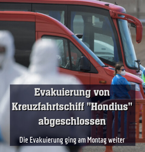 Die Evakuierung ging am Montag weiter