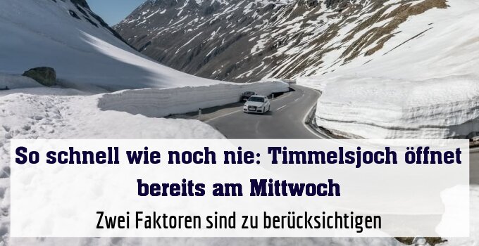 Zwei Faktoren sind zu berücksichtigen