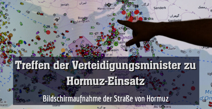 Bildschirmaufnahme der Straße von Hormuz