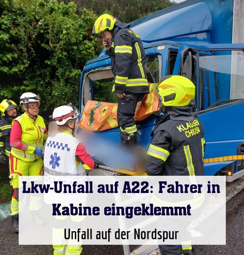 Unfall auf der Nordspur