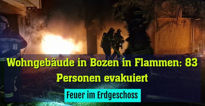 Feuer im Erdgeschoss