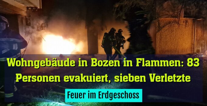 Feuer im Erdgeschoss
