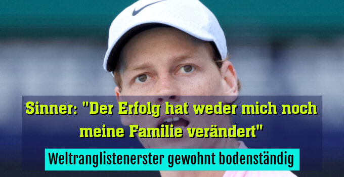 Weltranglistenerster gewohnt bodenständig