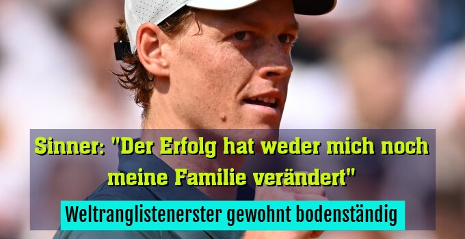 Weltranglistenerster gewohnt bodenständig