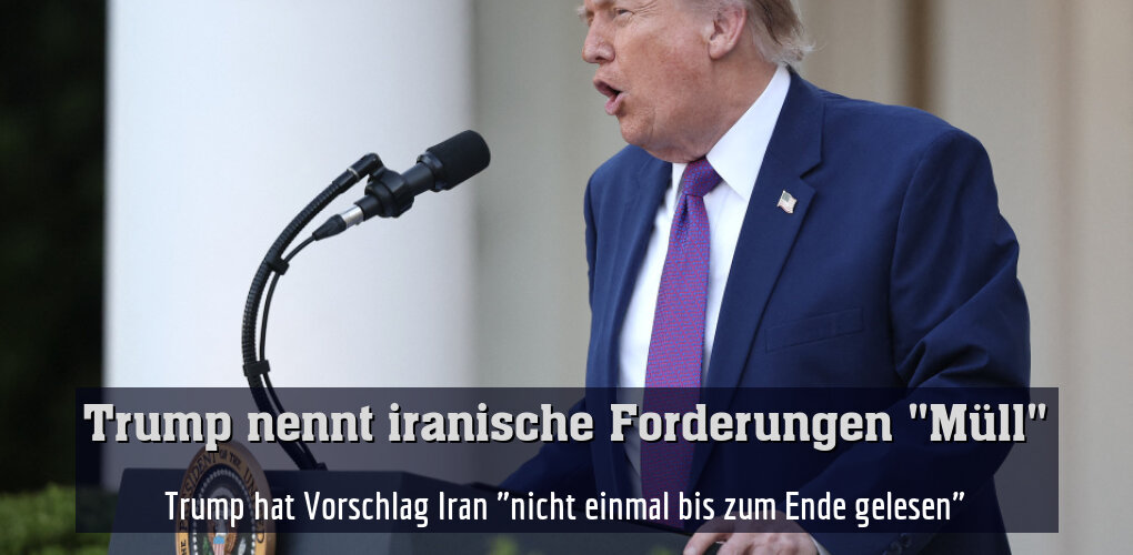 Trump hat Vorschlag "nicht einmal bis zum Ende gelesen"