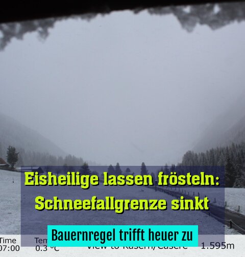 Bauernregel trifft heuer zu