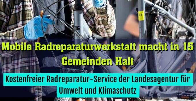 Kostenfreier Radreparatur-Service der Landesagentur für Umwelt und Klimaschutz