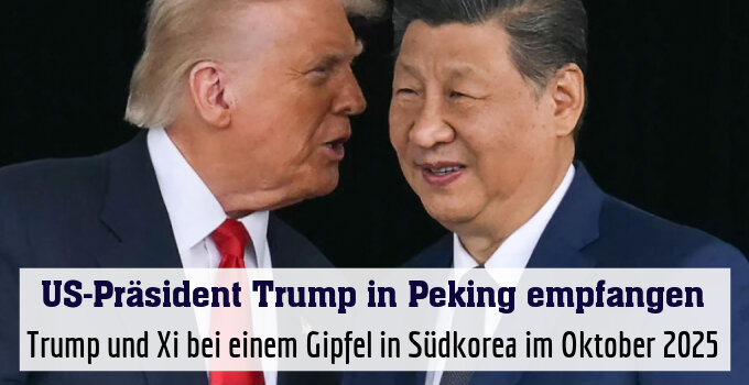 Trump und Xi bei einem Gipfel in Südkorea im Oktober 2025