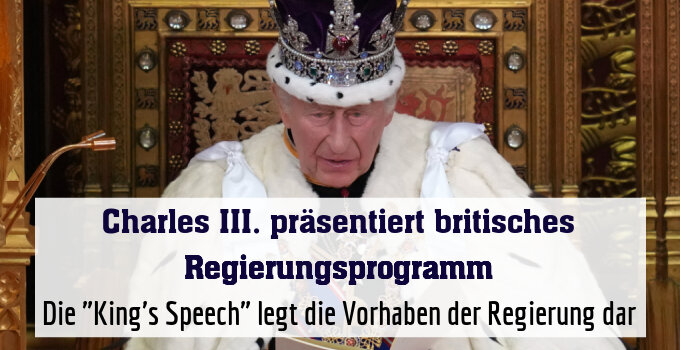 Die "King's Speech" legt die Vorhaben der Regierung dar