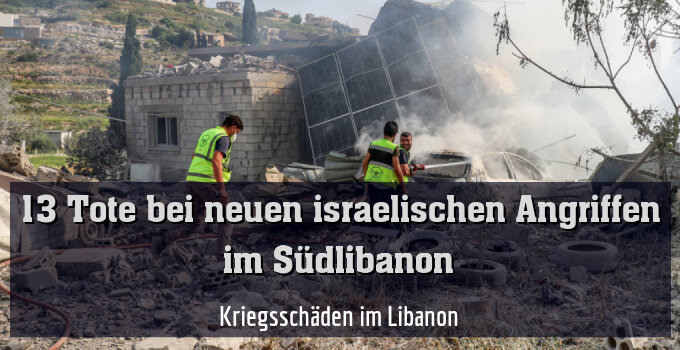 Kriegsschäden im Libanon