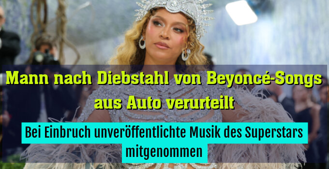 Bei Einbruch unveröffentlichte Musik des Superstars mitgenommen