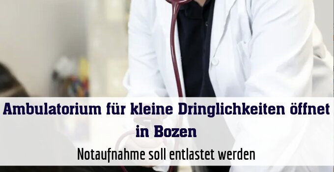Notaufnahme soll entlastet werden