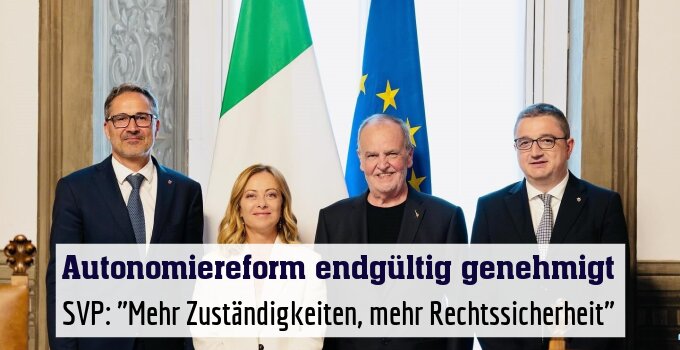 SVP: "Mehr Zuständigkeiten, mehr Rechtssicherheit"