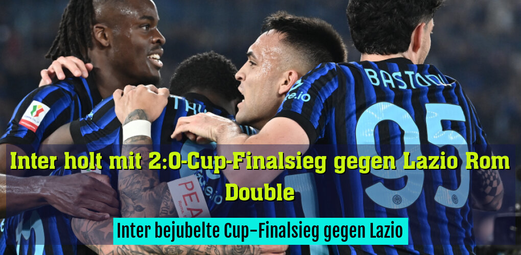 Inter bejubelte Cup-Finalsieg gegen Lazio