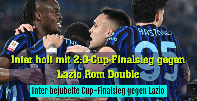 Inter bejubelte Cup-Finalsieg gegen Lazio
