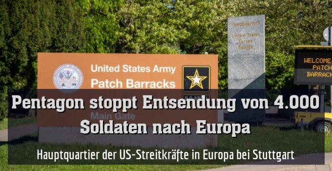 Hauptquartier der US-Streitkräfte in Europa bei Stuttgart
