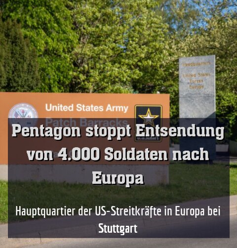 Hauptquartier der US-Streitkräfte in Europa bei Stuttgart