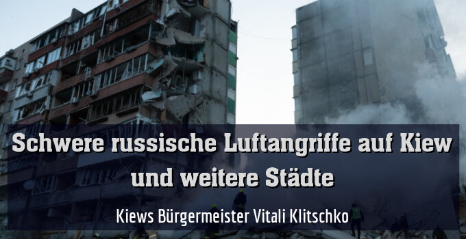 Beschädigte Wohnhäuser in Kiew