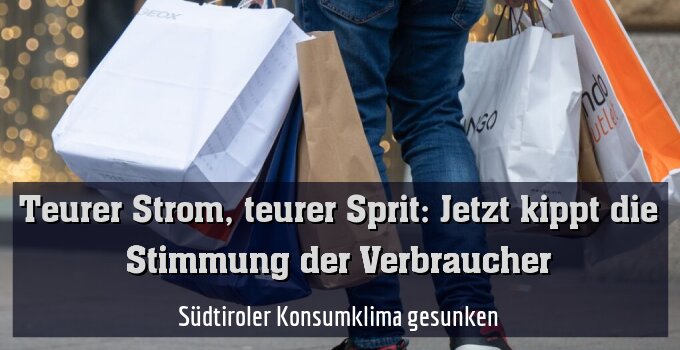 Südtiroler Konsumklima gesunken