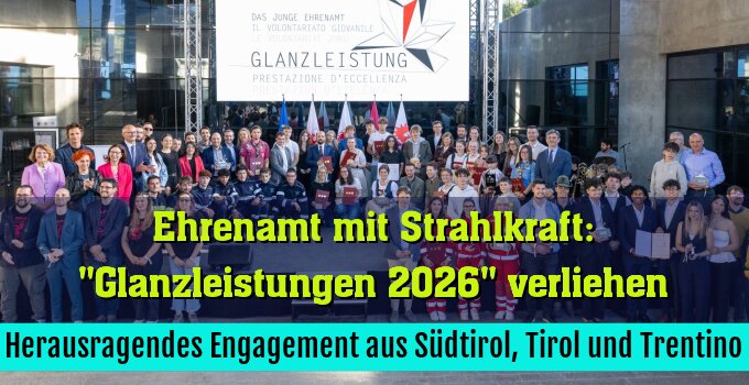 Herausragendes Engagement aus Südtirol, Tirol und Trentino