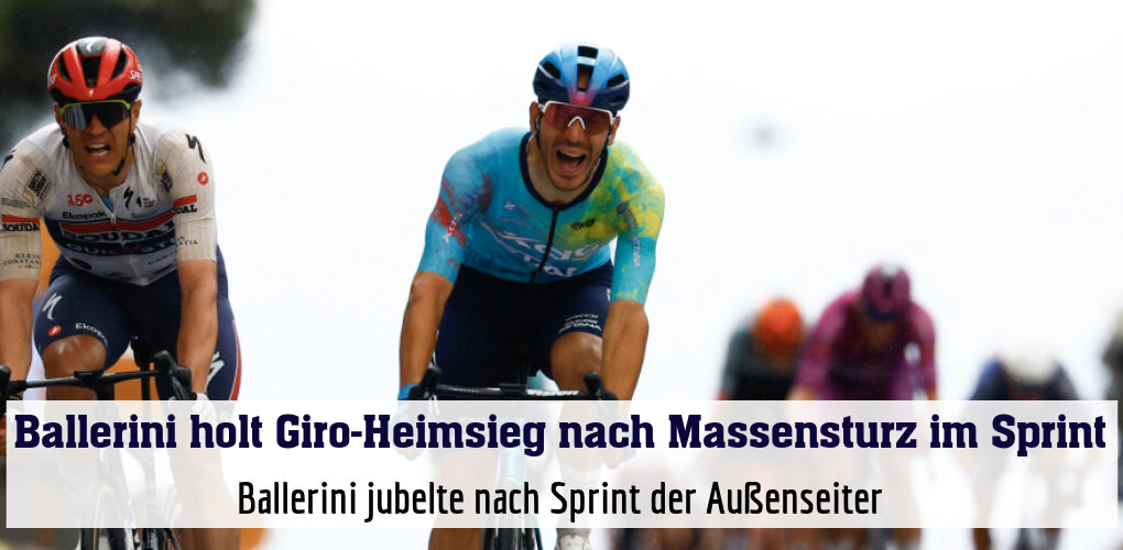 Ballerini jubelte nach Sprint der Außenseiter