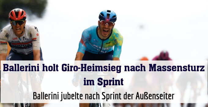 Ballerini jubelte nach Sprint der Außenseiter